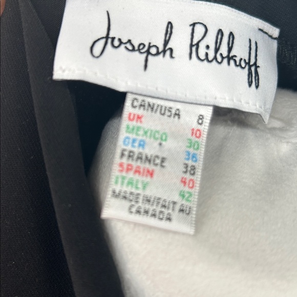 Joseph Ribkoff Black Cold Shoulder Mock, Neck Tunic,Size 8 - Picture 2 of 10